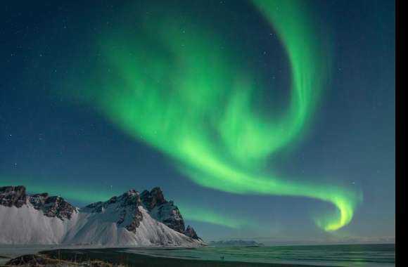 Aurora Borealis Nature Vestrahorn