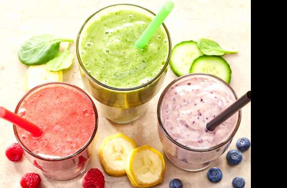 Banana Berry Fruit Food Smoothie