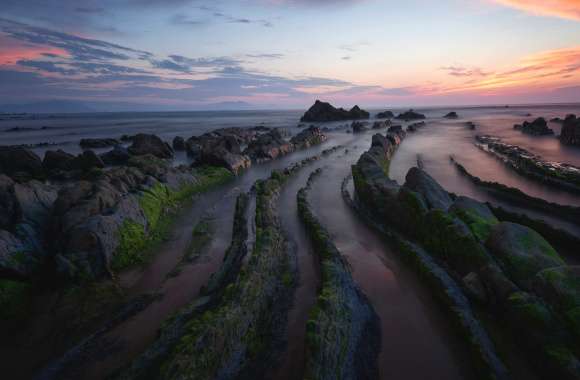 Barrika Beach Sunset