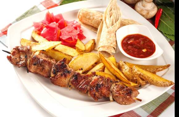 BBQ Meal with French Fries