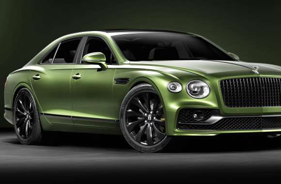 Bentley Flying Spur Green aesthetic