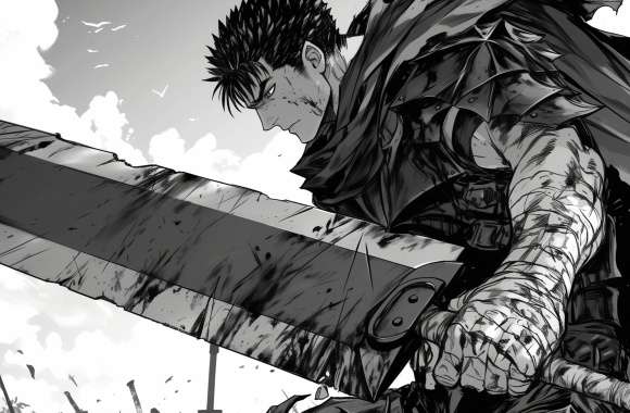 Berserk Anime Guts with Sword