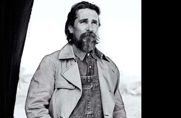 Black & White Celebrity Christian Bale