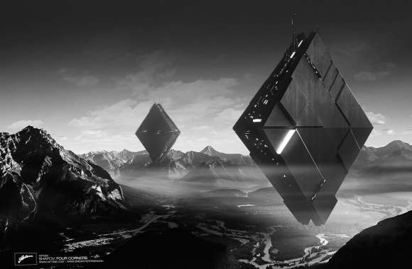 Black & White Sci Fi Geometry Music Axtone