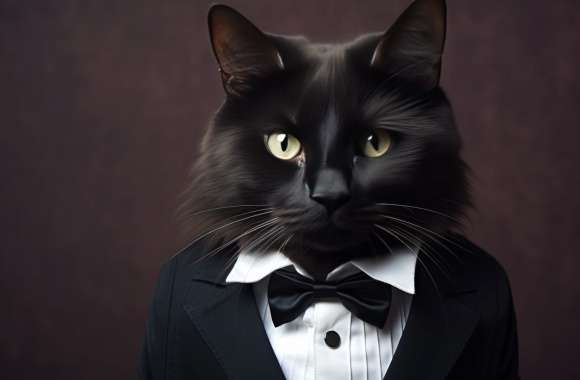 Black Cat in Tuxedo