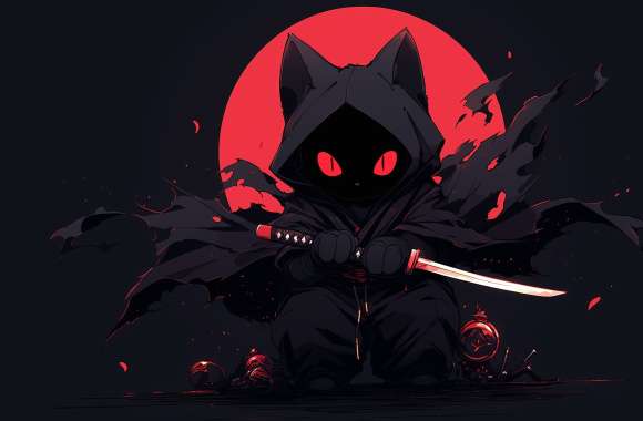 Black Cat Samurai wallpapers hd quality