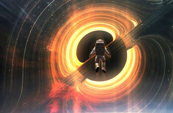 Black Hole Sci Fi Astronaut