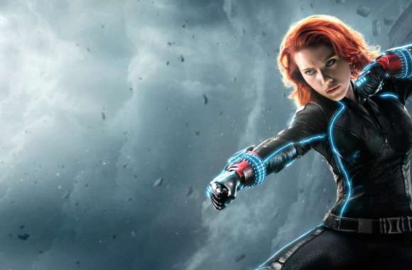 Black Widow in Action Avengers Age of Ultron