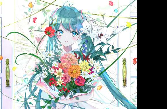 Blossoming Miku for Free wallpapers hd quality