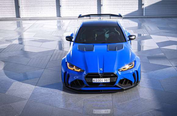 Blue BMW M4 Competition