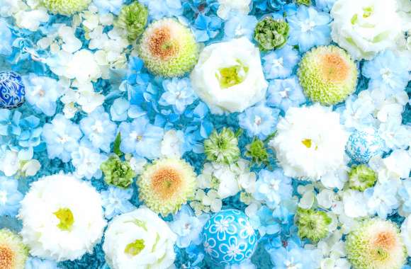 Blue flowers Bouquet