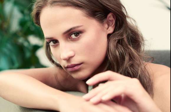 Bokeh Face Brown Eyes Brunette Swedish Actress Celebrity Alicia Vikander