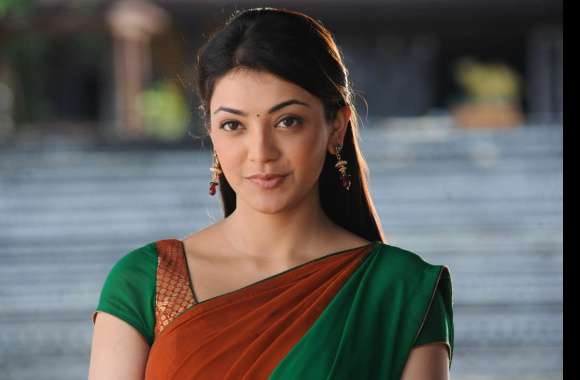 Bollywood Celebrity Kajal Aggarwal in Sari