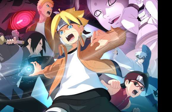 Boruto Anime with Iconic Characters