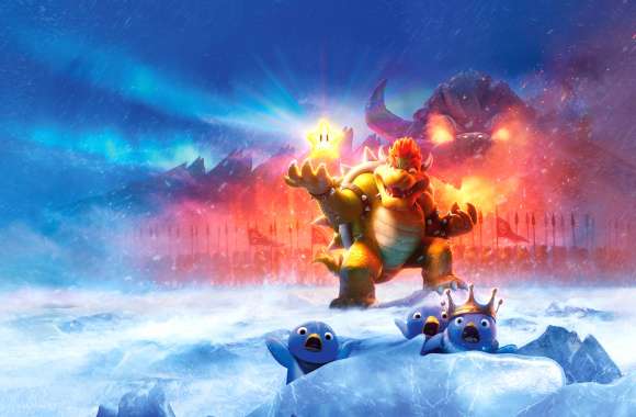 Bowser in Ice - Super Mario Bros 2023 8K Ultra