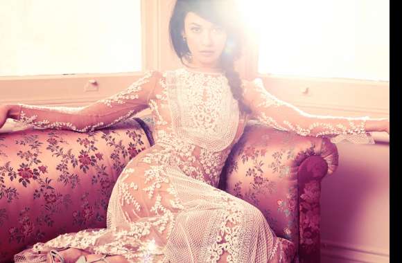 Braid Brown Eyes Brunette Model Actress French Celebrity Olga Kurylenko