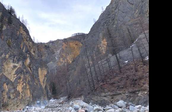 Brown Grey Stone Winter Russia Nature Mountain