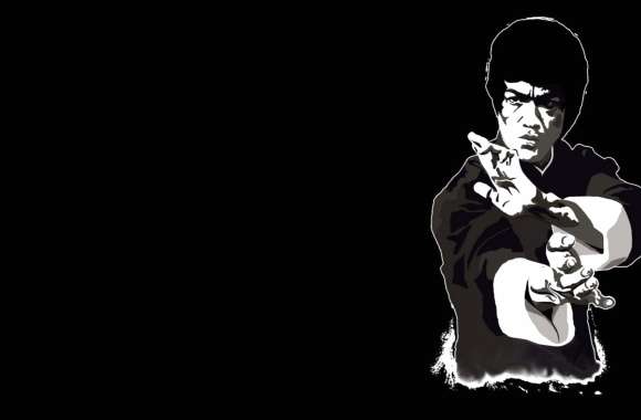 Bruce Lee - Iconic Pose