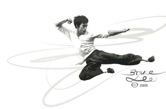 Bruce Lee Kung Fu Jump