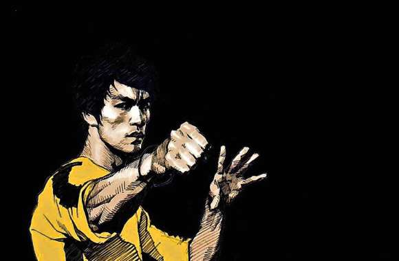 Bruce Lee Striking Pose