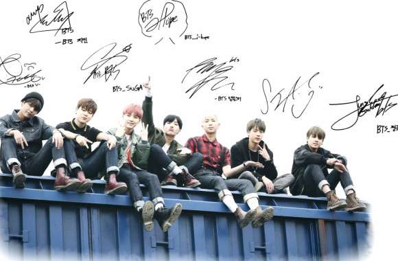 BTS Music Band Autographed