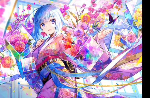 Butterfly Blossom Kimono wallpapers hd quality