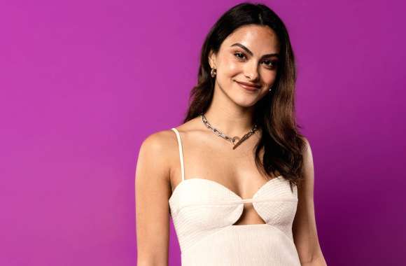 Camila Mendes Purple background