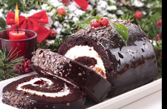 Candle Pastry Dessert Christmas Food Cake