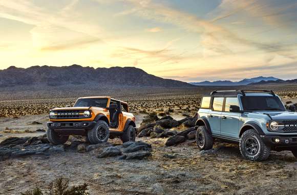 Car Orange Car Off-road Vehicle Ford Bronco