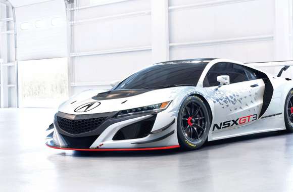 Car White Car Hybrid Car Coupé Vehicle Acura NSX GT3