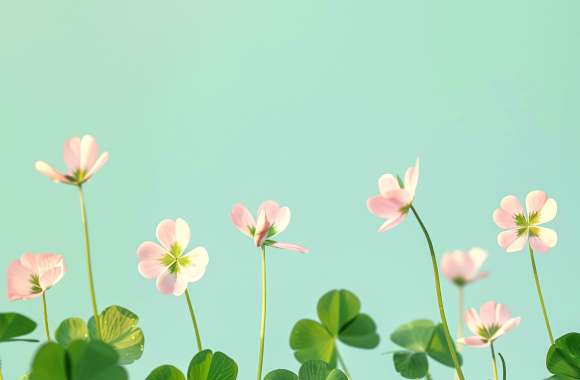 Charming Clover and Flowers