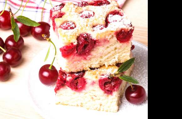 Cherry Pastry Food Dessert