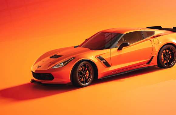 Chevrolet Corvette Orange aesthetic