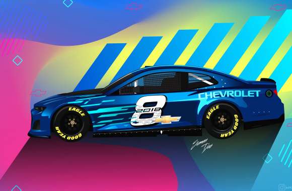 Chevrolet nascar illustration wallpapers hd quality