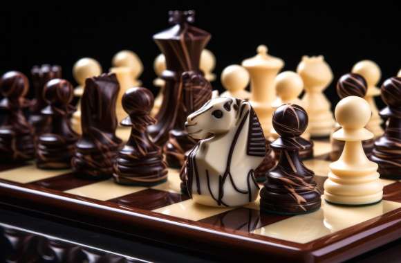 Chocolate Chess Pieces - AI Artistry