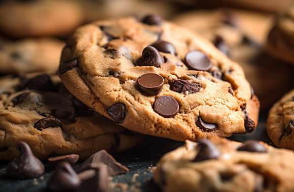 Chocolate Chip Cookies Wallpaper