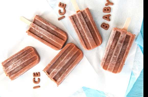 Chocolate Ice Cream Popsicle