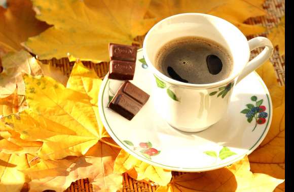 Chocolate Leaf Cup Food Coffee