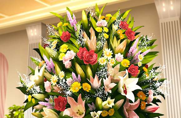 Citrus Anime Flower Bouquet -