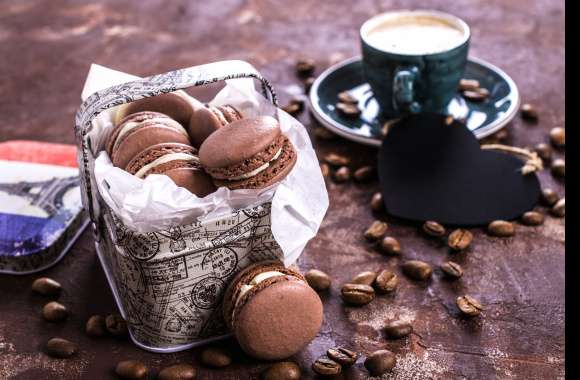 Coffee Beans Still Life Food Macaron