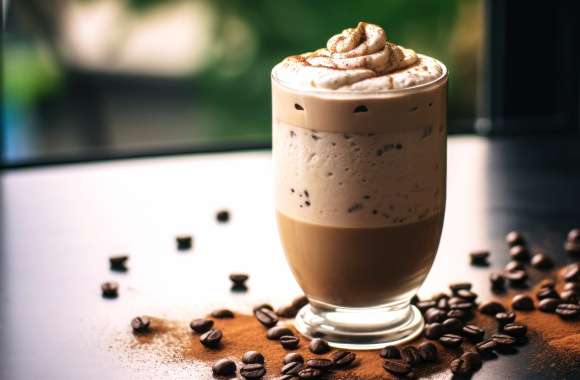 Coffee Milkshake - Delicious Creamy Beverage Background