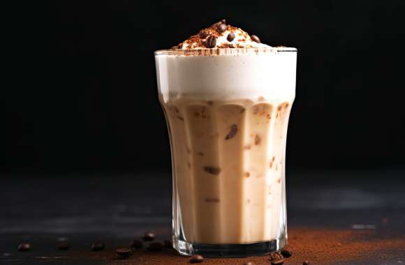 Coffee Milkshake - Indulgent Creamy Beverage Background