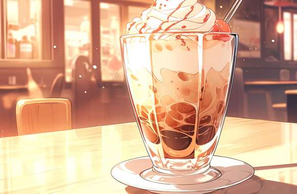 Coffee Milkshake Delicious Cafe Desktop Background