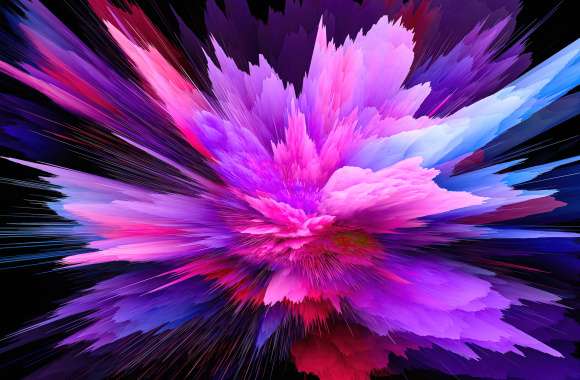 Color burst Purple abstract