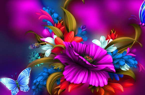 Colorful Butterflies and Blooms for Spring Inspiration