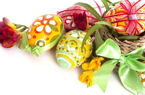 Colorful Easter Egg Basket