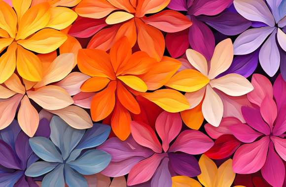 Colorful Petal Mosaic wallpapers hd quality