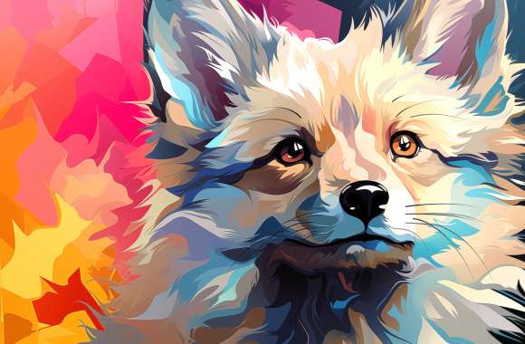 Colorful Pop Art Fox wallpapers hd quality