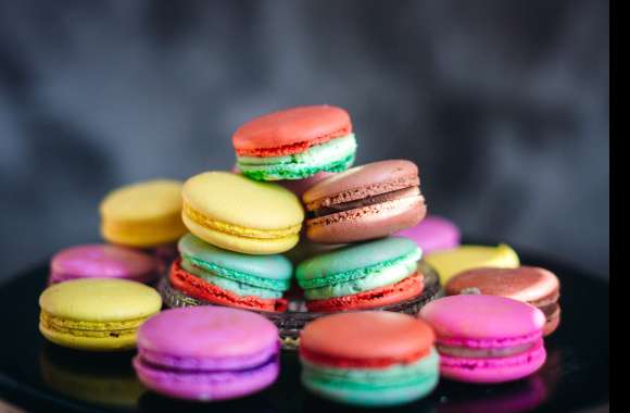 Colors Sweets Food Macaron