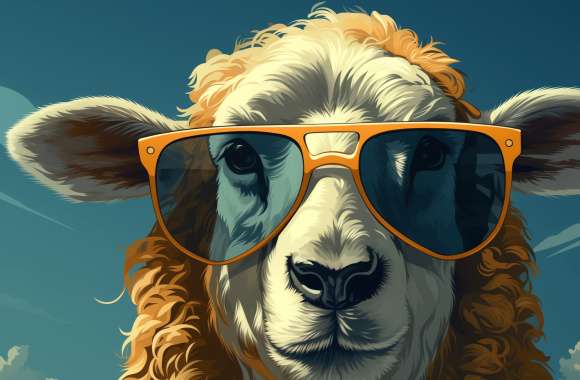 Cool Sheep with Sunglasses